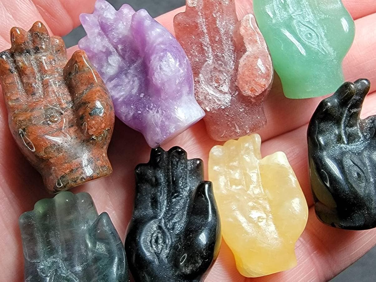 Crystal Hands Stone Hands Crystal Hand American Seller Etsy