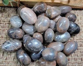 Black Moonstone Tumbles, Crystal Tumble, Tumbled Stones, American Seller, Fast Shipping!