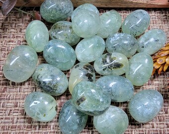 Prehnite Tumbles, Crystal Tumble, Tumbled Stones, American Seller, Fast Shipping!