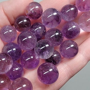 Amethyst Mini Crystal Spheres, Crystal Ball, Spiritual Meditation, Energy Protection, Stone Sphere, American Seller, Fast Shipping!