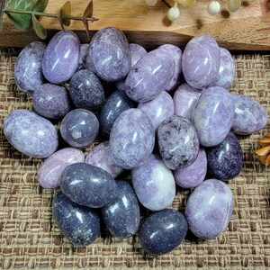 Lepidolite Crystal Tumbles, Purple Mica, American Seller, Fast Shipping!