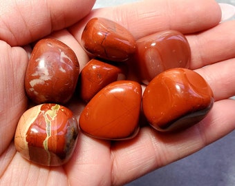 Red Jasper Tumbles, Crystal Tumble, Tumbled Stones, American Seller, Fast Shipping!