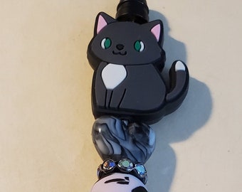 Beaded Metal Cat Pens