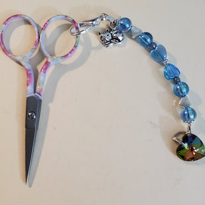 Heart Scissor Fob - FOB ONLY