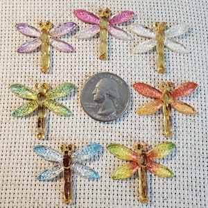 Crystal Dragonfly Needle Minder