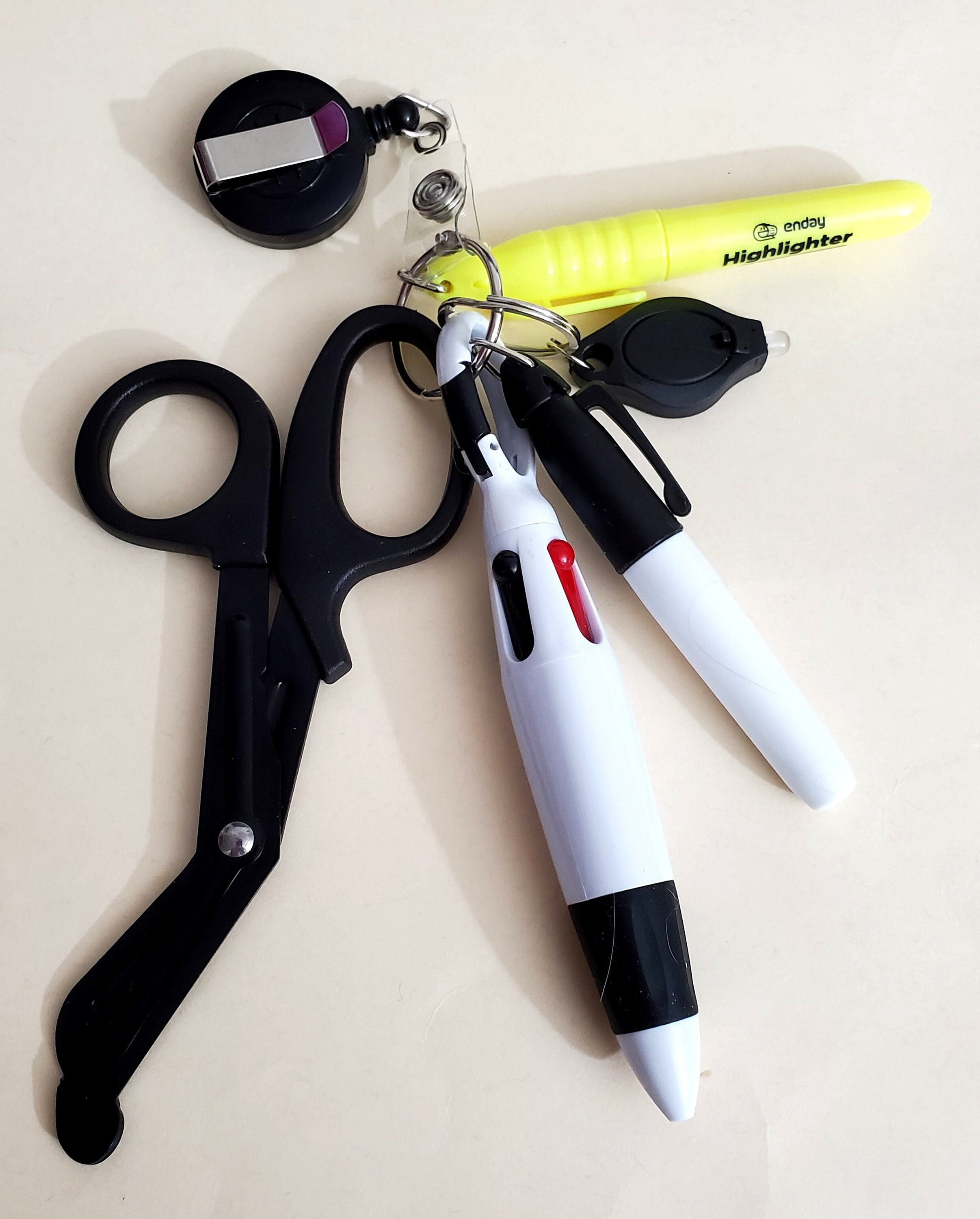 Mini Pen and Trauma Shear Scissors, Nurse Badge Accessories, Gel Pen, Mini  Accessory Nurse, Permanent Marker, Dry Erase Marker, Leopard, Cow 