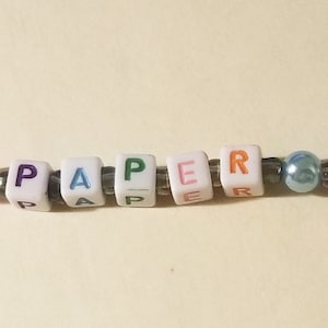 Paper Alpha Scissor Fob - FOB ONLY
