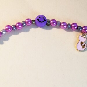 Smiley Face Beaded Scissor Fob