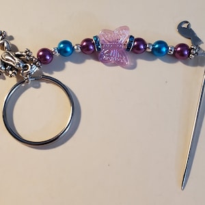 Butterfly or Kitty Frogging Needle / Stitch Picker