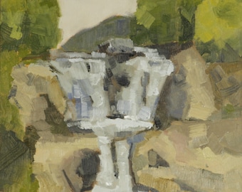 Original Landscape Oil Painting - 10x8 - Waterfall One