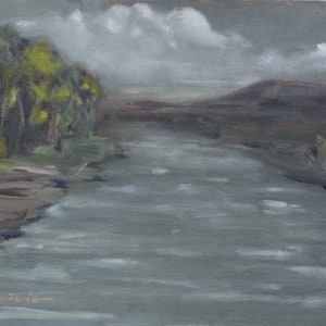 Original Landscape Oil Painting - 6x8 Oil on Panel - Heading In