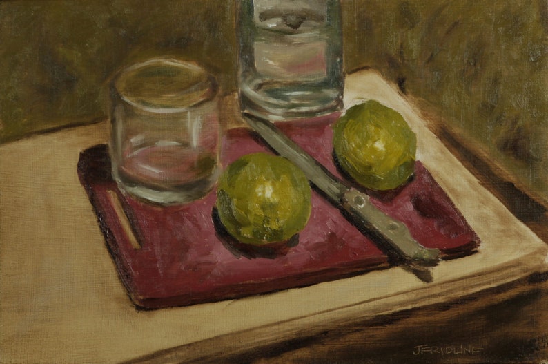 Original Still Life Oil Painting 8x12 Oil on Panel