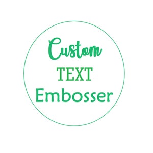 CUSTOM TEXT Fondant Embosser Cookie Stamp