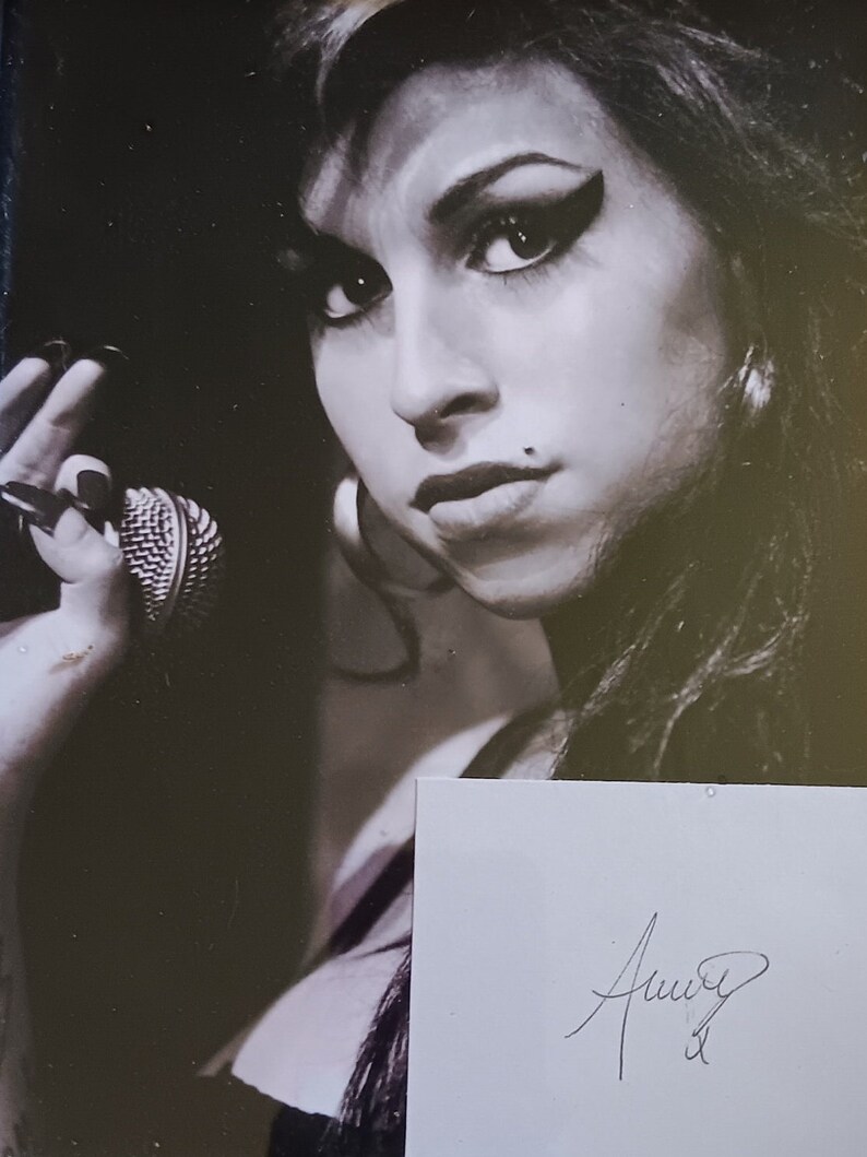 Amy Winehouse Hand Signed COA. she Belongs to Club 27 the Best of the