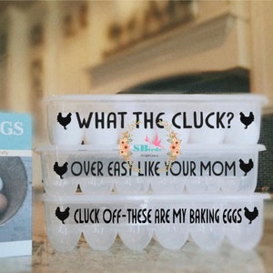 Personalized Funny Kitchen Farmhouse egg carton egg container, farmhouse kitchen decor, Just Got Laid,  mother's day gift, gift for mother,