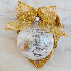 Because Someone We Love is in Heaven, Angel, Memorial Ornament ...