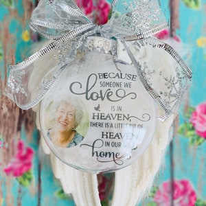 Because Someone We Love is in Heaven, Angel, Memorial Ornament ...