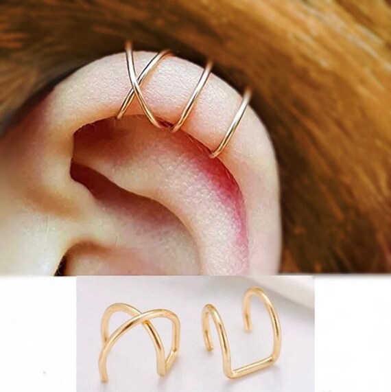 Surgical steel ear cuff deals