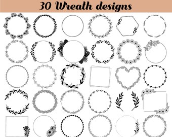 Download Farmhouse Wreath Svg Etsy