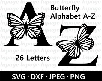 Download Butterfly Monogram Svg Etsy