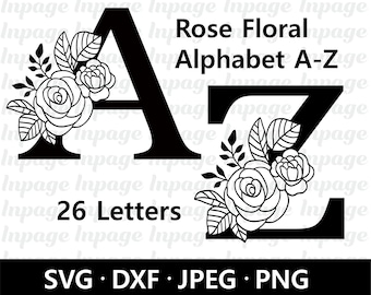 Free Floral Alphabet Svg SVG PNG EPS DXF File Free Floral Alphabet Svg SVG PNG EPS DXF File