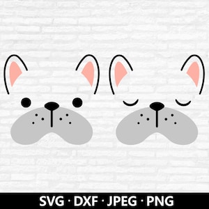 Puppy Face SVG, Cute Dog Clipart, Puppy Vector, Pet Face Dxf, Cute Animal Face Svg, Baby Kids Animal Shirt cut files Digital Download