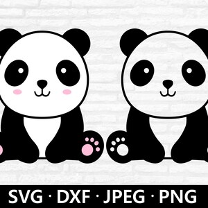 Cute Baby Panda Layered SVG Cuttable Baby Panda SVG Panda | Etsy
