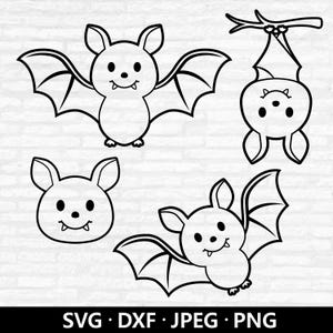 Zarys nietoperza SVG, słodki nietoperz PNG, wiszący nietoperz na Halloween, upiorny sezon, koszulka dziecięca PNG, twarz nietoperza wektor, pliki do cięcia nietoperza latającego do pobrania cyfrowego