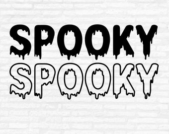 ハロウィンシーズンのSVG：手描きハロウィンデザインカットファイル（デジタルダウンロード）