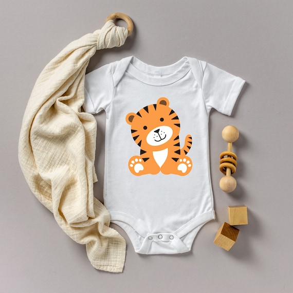 Cute Tiger SVG, Baby Tiger Vector, Kids Animal Shirt PNG, Layered files,  Cartoon Tiger clipart, Jungle Animal Cut files Digital Download