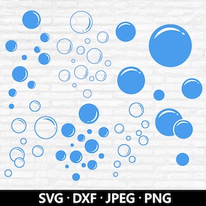 Paquete SVG de burbujas, archivos de corte de burbujas, clipart de burbujas, vector de burbujas de jabón, clipart de burbujas que soplan, archivos de corte de burbujas Descarga digital