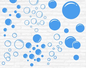 Bubble SVG Bundle: Soap Bubble Clipart, Cutting Files (Digital Download)