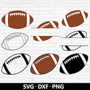 Fußball SVG, Fußball Umriss Vektor, Fußball-Svg-Bundle, Fußball-Split-Monogramm, Sport Clipart, Fußball Schnittdateien digitaler Download