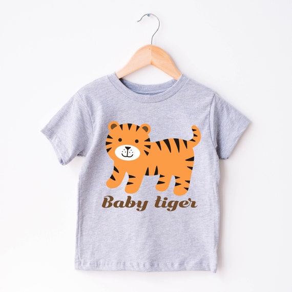 Tiger SVG, Baby Tiger Vector, Cute animal Kids Shirt SVG, Tiger Layered  files, Tiger clipart, Safari Animals cut files Digital Download