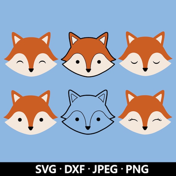 Fox Face SVG, Red Fox Clip Art, Fox SVG, Eyelashes svg, woodland animal  clipart, Nursery Forest Woodland Animal, Fox Face Cricut cut files