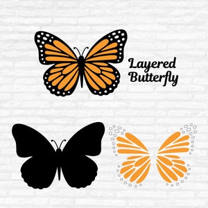 Monarch Butterfly SVG Butterfly Bundle SVG Layered Files | Etsy