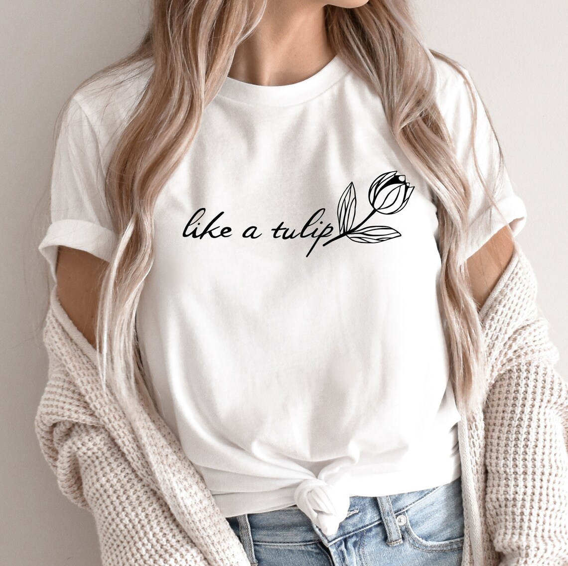 Download Like a Tulip SVG Tulip tee png Inspirational shirt Tulip | Etsy