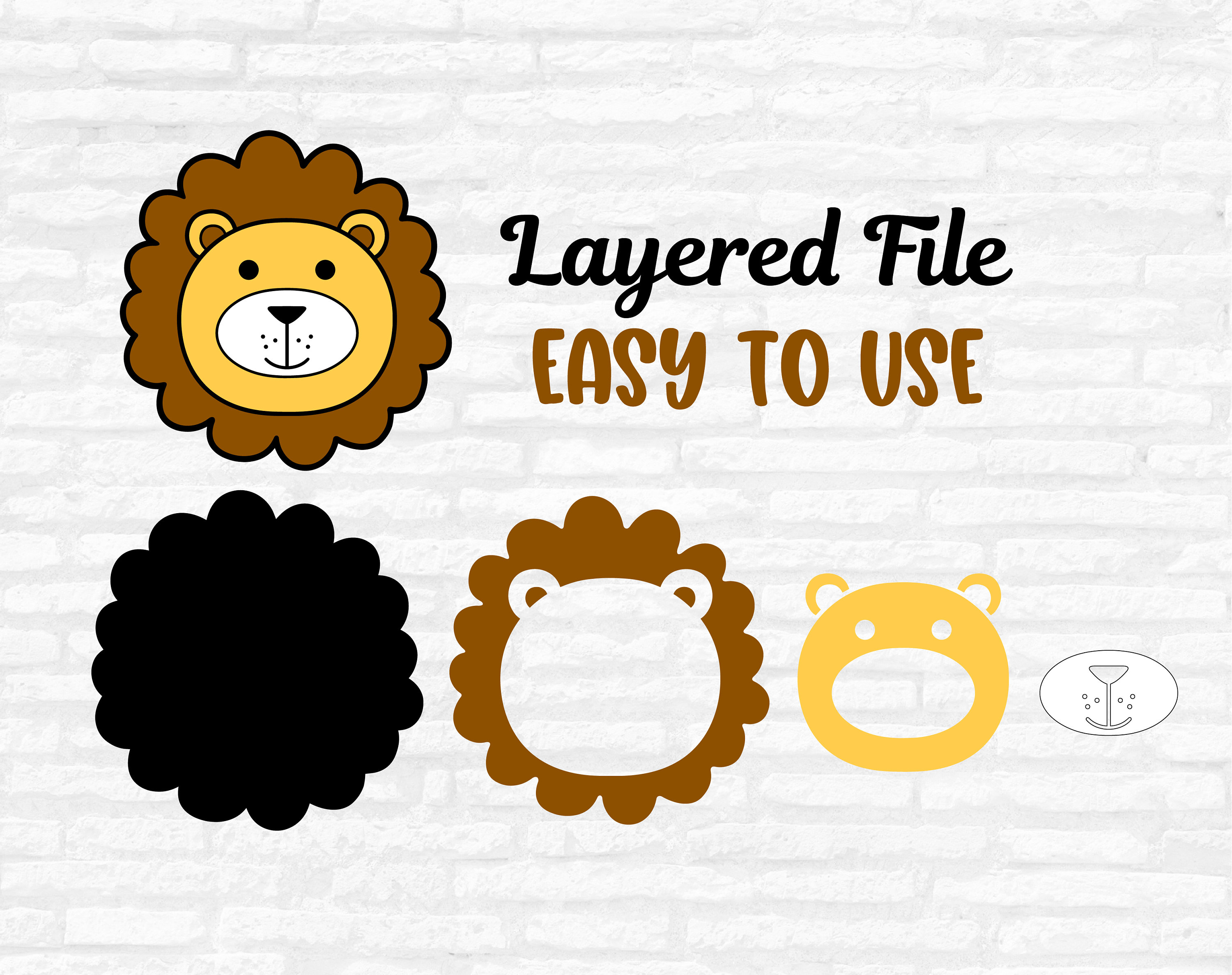 Safari Animal Faces SVG Animal Face Svg Jungle Animal Head Etsy Australia