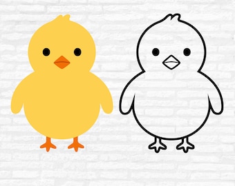 Baby Chick SVG: Easter Clipart, Farmhouse Animal Vector (Digital Download)