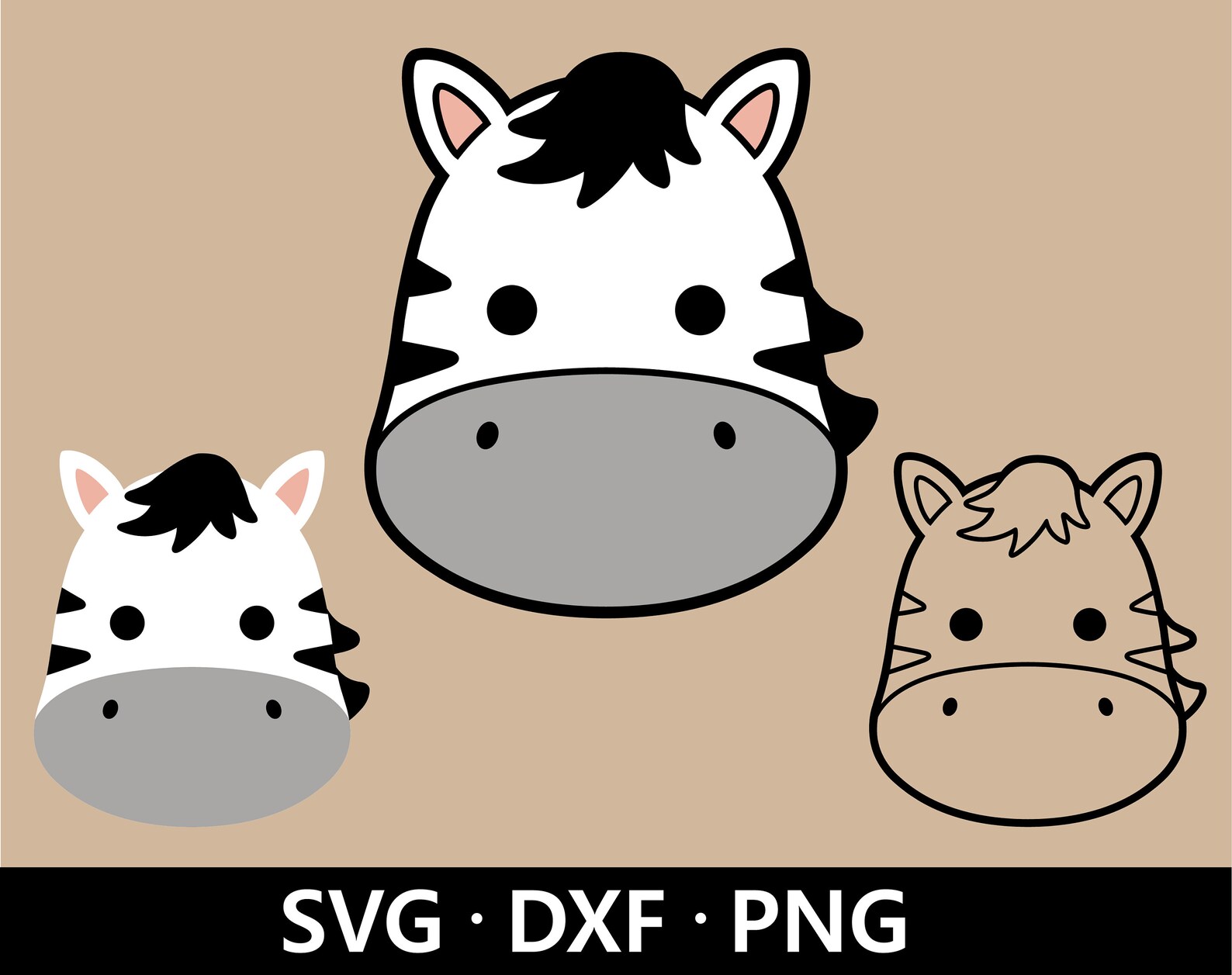 Zebra Face SVG Cute Zebra SVG. Baby Zebra SVG Baby Shower Etsy