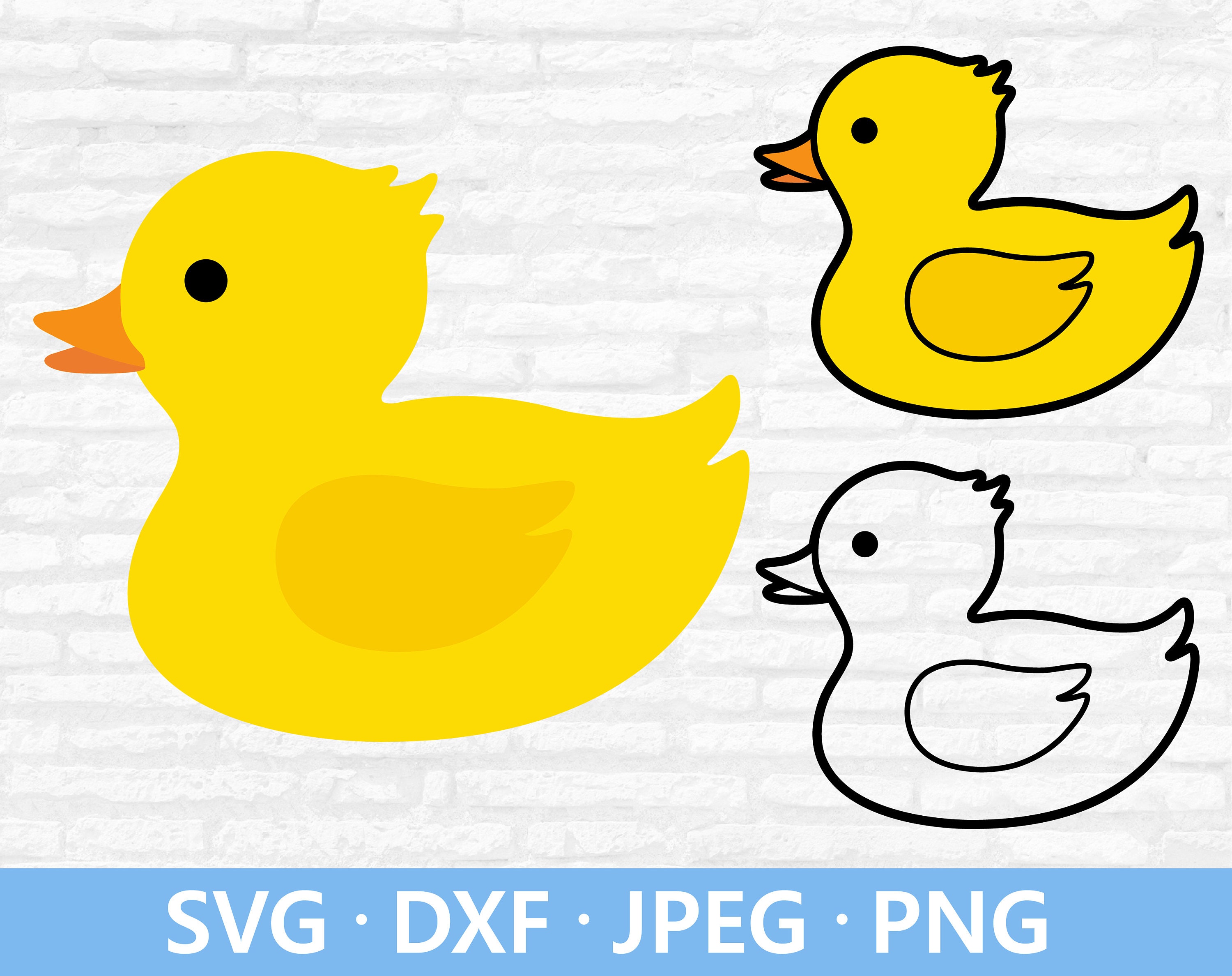 Duck SVG Rubber Ducky SVG. Cute Baby Duck SVG Cut File for Etsy Finland