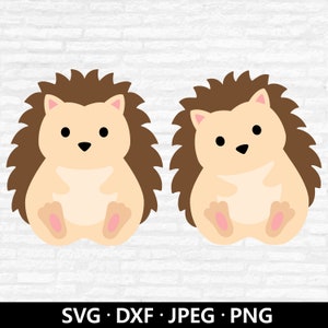 Hedgehog SVG, Cute Hedgehog Vector, Woodland Animals SVG, Cute Hedgehog Clipart, Camisa de chá de bebê SVG, Hedgehog Cut Files Digital Download