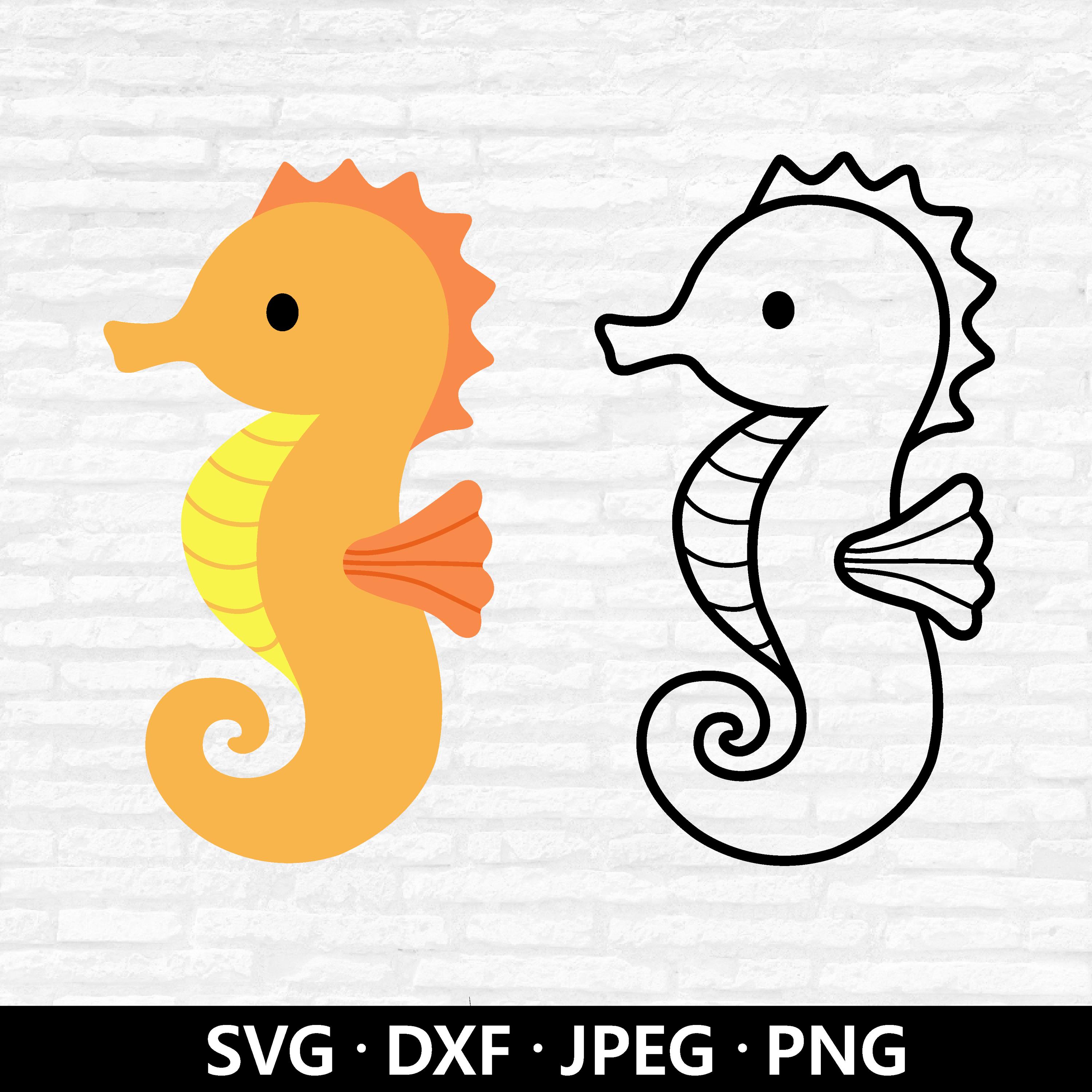 Lindo caballito de mar SVG, animales marinos, imágenes prediseñadas de  caballito de mar, PNG de baby shower, contorno de caballito de mar,  archivos de corte de animales marinos de playa oceánica Descarga, image size:3000x3000
