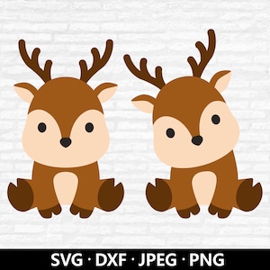 Baby Deer SVG: Woodland Animal Vector Cut File (Digital Download)