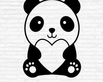 Kawaii Panda Clipart Baby Panda Vector Chibi Panda (Download Now) - Etsy