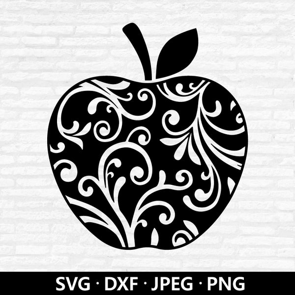 Apple Svg - Etsy