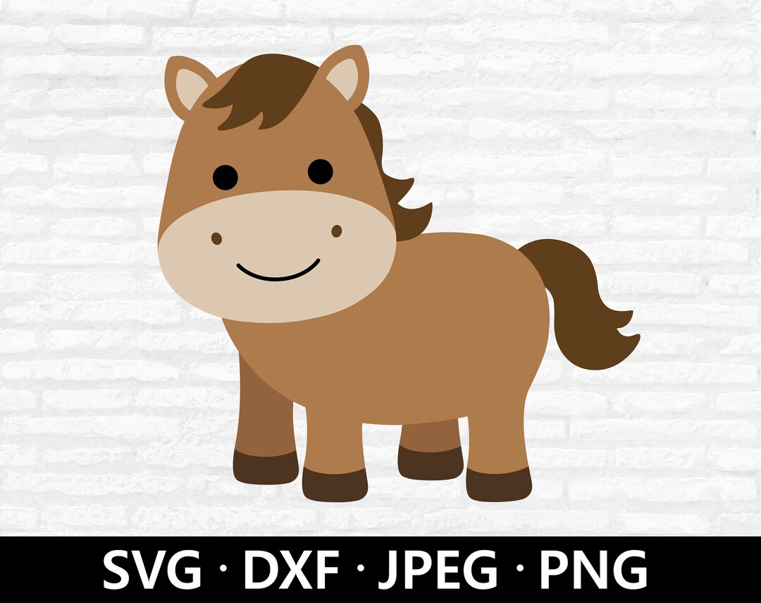 Cute Horse SVG Horse Cut Files Farmhouse Animals SVG Horse - Etsy
