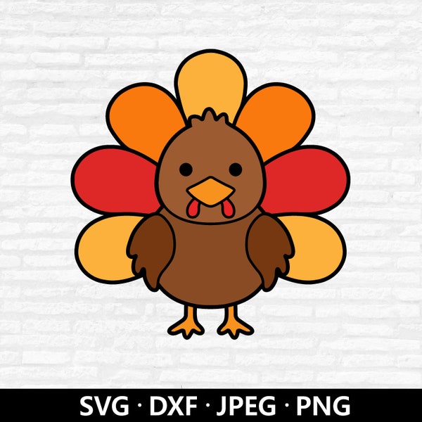 Cute Turkeys SVG, Thanksgiving Turkey SVG, Baby Turkey Svg, Turkey Cut File Clipart, Thanksgiving svg, Autumn svg, Turkey shirt svg