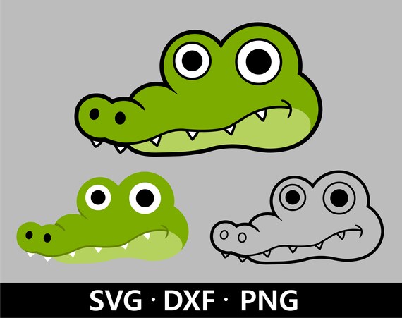 Alligator Face SVG Baby Crocodile SVG Crocodile Clipart - Etsy