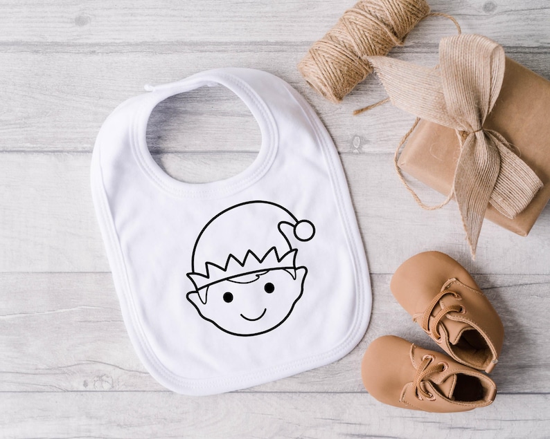 Christmas Face Outline SVG, Cute Santa Face Vector, Mrs Claus, Elf Boy